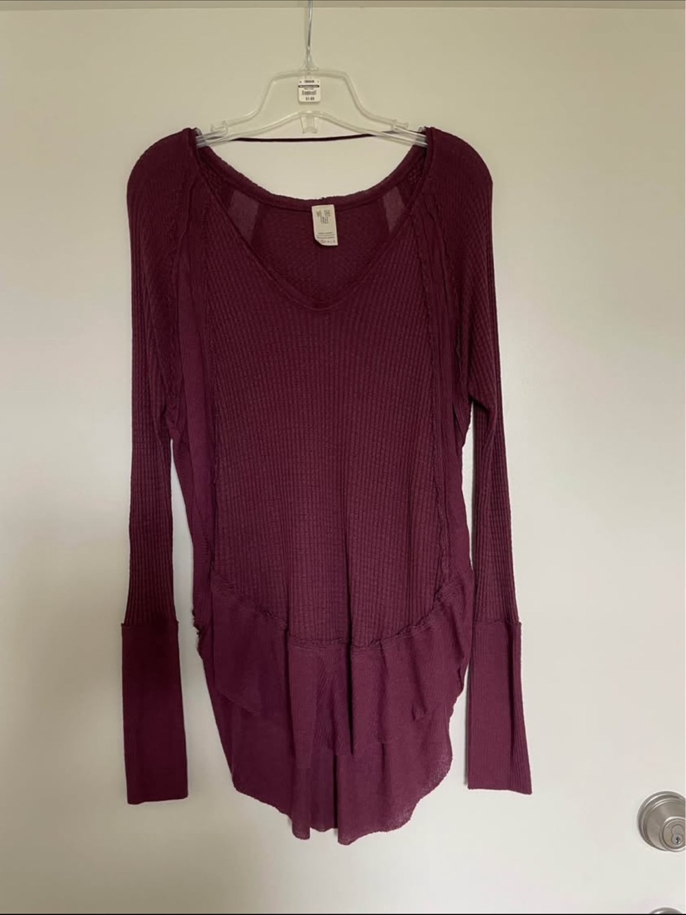 Women’s Free People Waffle Knit Long Sleeve